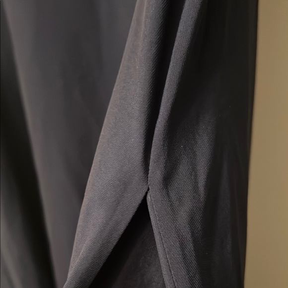 Banana Republic Black Midi Dress Short Sleeve Crew Neck pit to pit 20” lath 45” - Picture 5 of 10